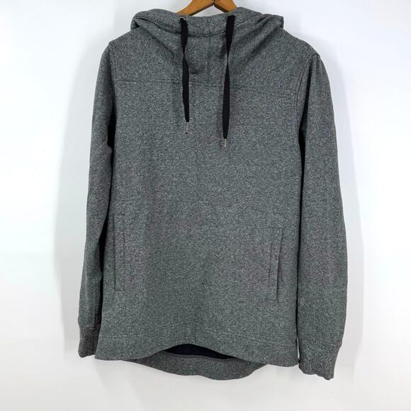 lululemon athletica Tops - Lululemon Split Pullover Hoodie Sweatshirt Womens 6 Heathered Gray Black
